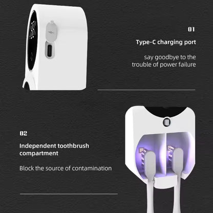 UV Toothbrush Disinfectant And Cleaner Case - Type-C Charging Port