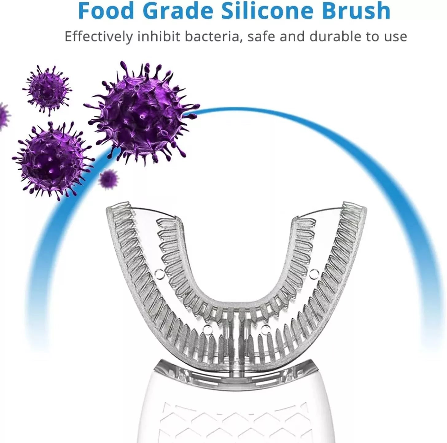 Adult U-Shaped Automatic Toothbrush 360° - Removes Germs and Bacteria 