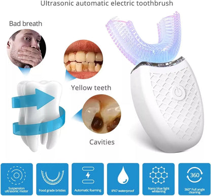 Adult U-Shaped Automatic Toothbrush 360° - Features